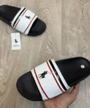 Polo Ralph Lauren Premium White Black Flip-Flop (Contrast) Flip-Flops