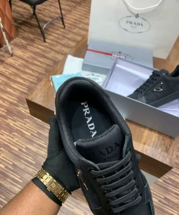 Prada Downtown Triangle Logo Premium Sneaker (Urban) Sneakers