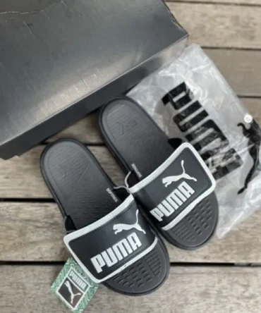 Puma Royal Cat Comfort Black White Slide (Essential) Slides