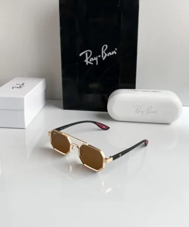 Ray-Ban 05 Gold Brown Sunglasses