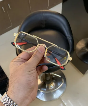 Ray-Ban 05 Gold Plano Sunglasses