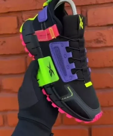 Reebok Zig Kinetica Edge Black Multi Fix Sneakers