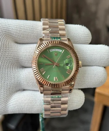 Rolex Day Date Green Dial Roman Figure YZ Factory Watch
