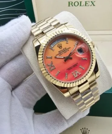 Rolex Day Date Orange YZ Watch