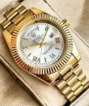 Rolex Oyster Perpetual Day Date Automatic Gold-White Watch