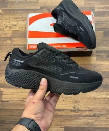 Skechers Go Run Maxroad All Black Shoes