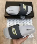 Skechers Hyper Burst S Logo Slide Gray
