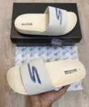 Skechers Hyper Burst S Logo Slide White