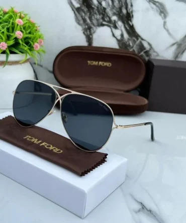 Tom Ford Aviator Gold Black Sunglasses