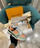 UA LV Trainer Sneaker Orange Sage Made in Turkey Shoes