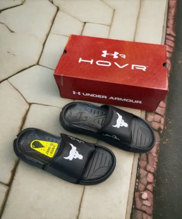Under Armour Project Rock Black Slides
