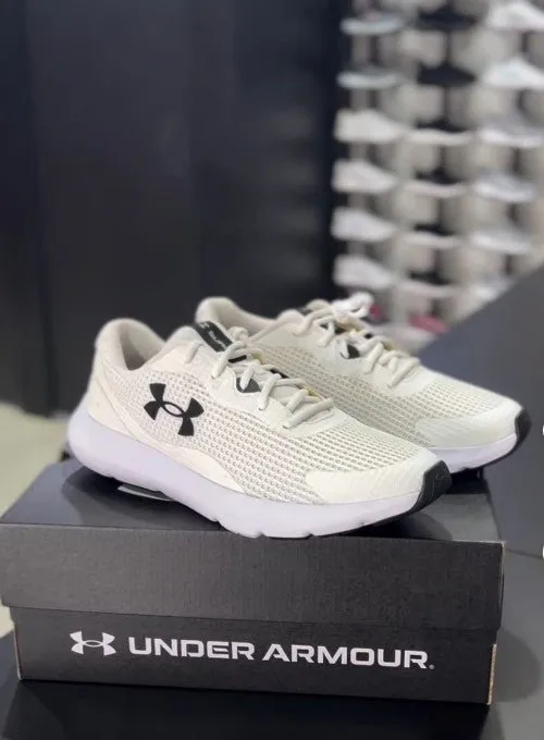Under Armour Surge White Black Shoes