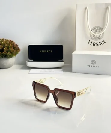 Versace 082 Gold Brown Sunglasses