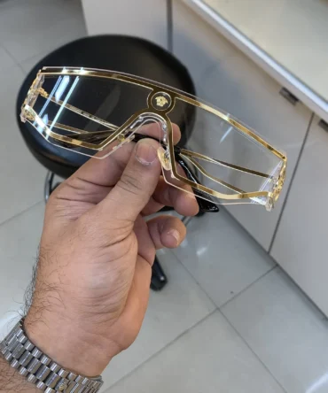 Versace 8037 Gold Plano Sunglasses