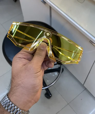Versace 8037 Gold Yellow Sunglasses