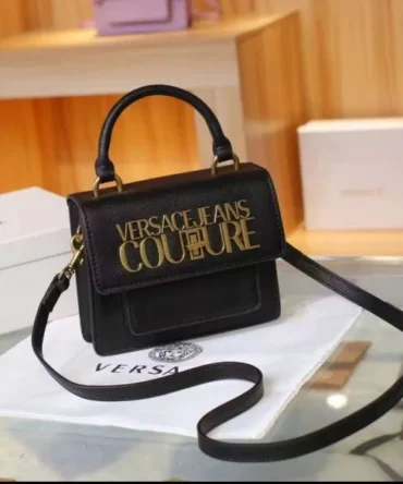 Versace Jeans Couture Top Handle Bag With OG Ribbon Box & Dust Bag (Exclusive)