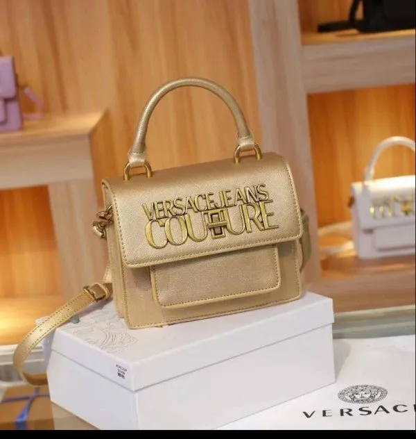 Versace Jeans Couture Top Handle Bag With OG Ribbon Box & Dust Bag (Limited Edition)