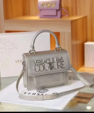 Versace Jeans Couture Top Handle Bag With OG Ribbon Box & Dust Bag (Signature)