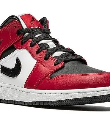 WMNS Nike Air Jordan Retro 1 Mid Chicago Black Toe Shoes