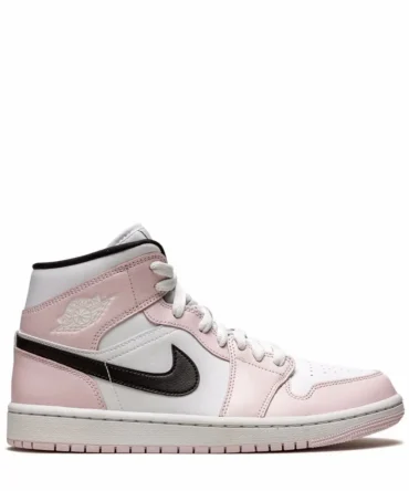 WMNS Nike Air Jordan Retro 1 Mid White/Pink Shoes
