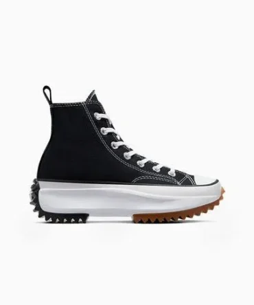 WMN Converse Run Star Hike Hi Black/White Gum Shoes