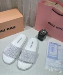 WMN Miu Miu Premium White Slides