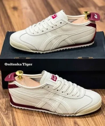 WMN Onitsuka Tiger Mexico 66 Cream Beet Juice Shoes for Her