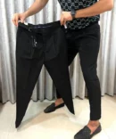 Zara Jet Black Korean Style Imported Premium Trousers